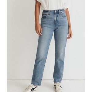 Madewell Women's Straight Leg Jeans - Light Blue